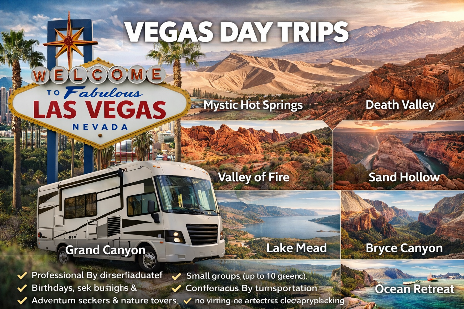 🚌 One-Day RV Day Trips from Las Vegas