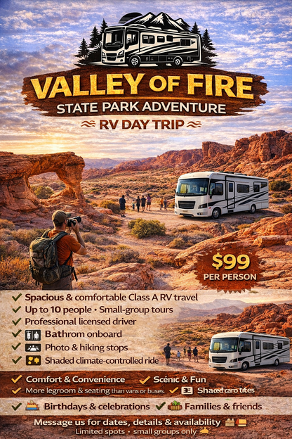 🔥🏜️🚐 Valley of Fire State Park Adventure — RV Day Trip