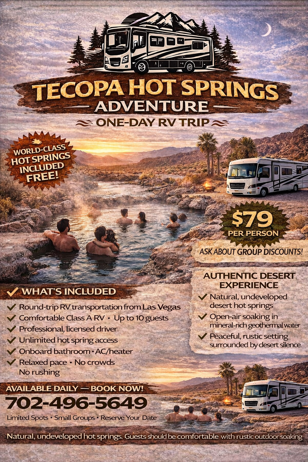 ♨️🚐✨ Tecopa Hot Springs — One-Day RV Wellness Trip
