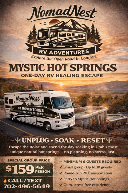 ♨️ MYSTIC HOT SPRINGS — ONE-DAY UTAH RV HEALING ESCAPE 🚐✨