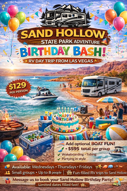 🎉🏜️🚐 Sand Hollow LAKE Birthday & Party Adventure — RV Day Trip
