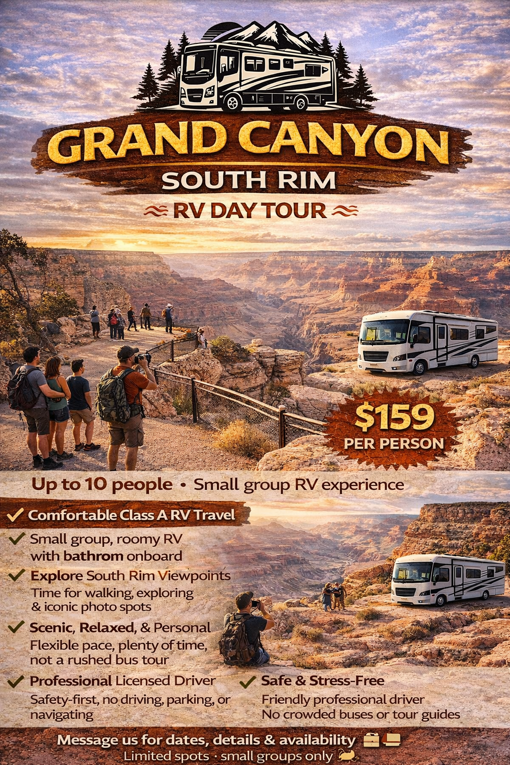 🌄🚐 Grand Canyon National Park South Rim — Scenic RV Day Adventure