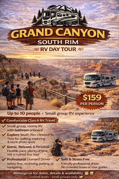🌄🚐 Grand Canyon National Park South Rim — Scenic RV Day Adventure