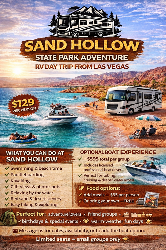 🏜️🚐💦 Sand Hollow State Park Lake Adventure — RV Day Trip from Las Vegas