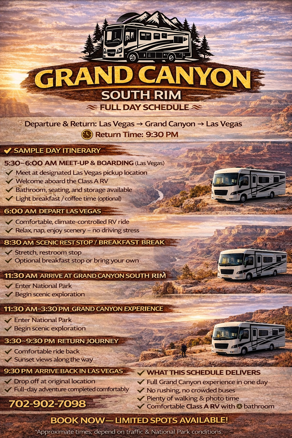 🌄🚐 Grand Canyon National Park South Rim — Scenic RV Day Adventure