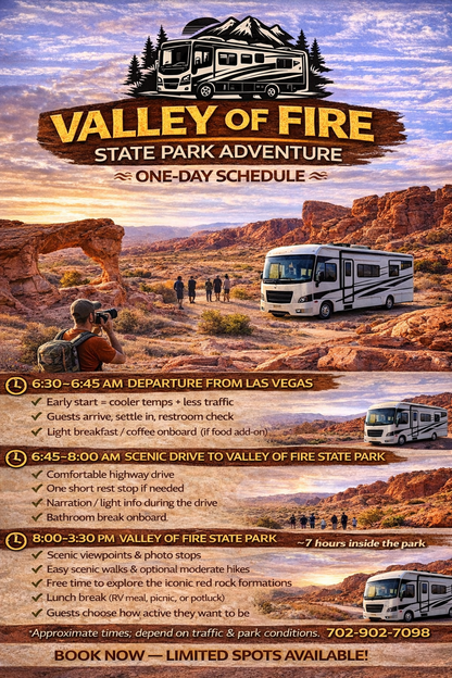 🔥🏜️🚐 Valley of Fire State Park Adventure — RV Day Trip
